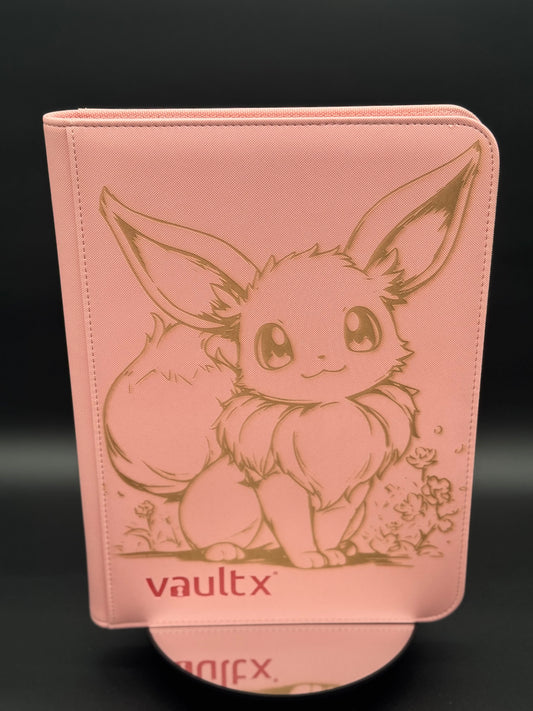 Custom 9 Pocket VaultX Laser-Engraved Trading Card Binder for Collectible Card Games