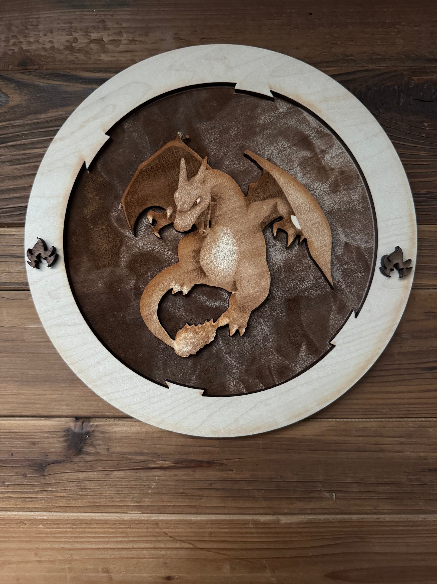 Charizard Wood Art