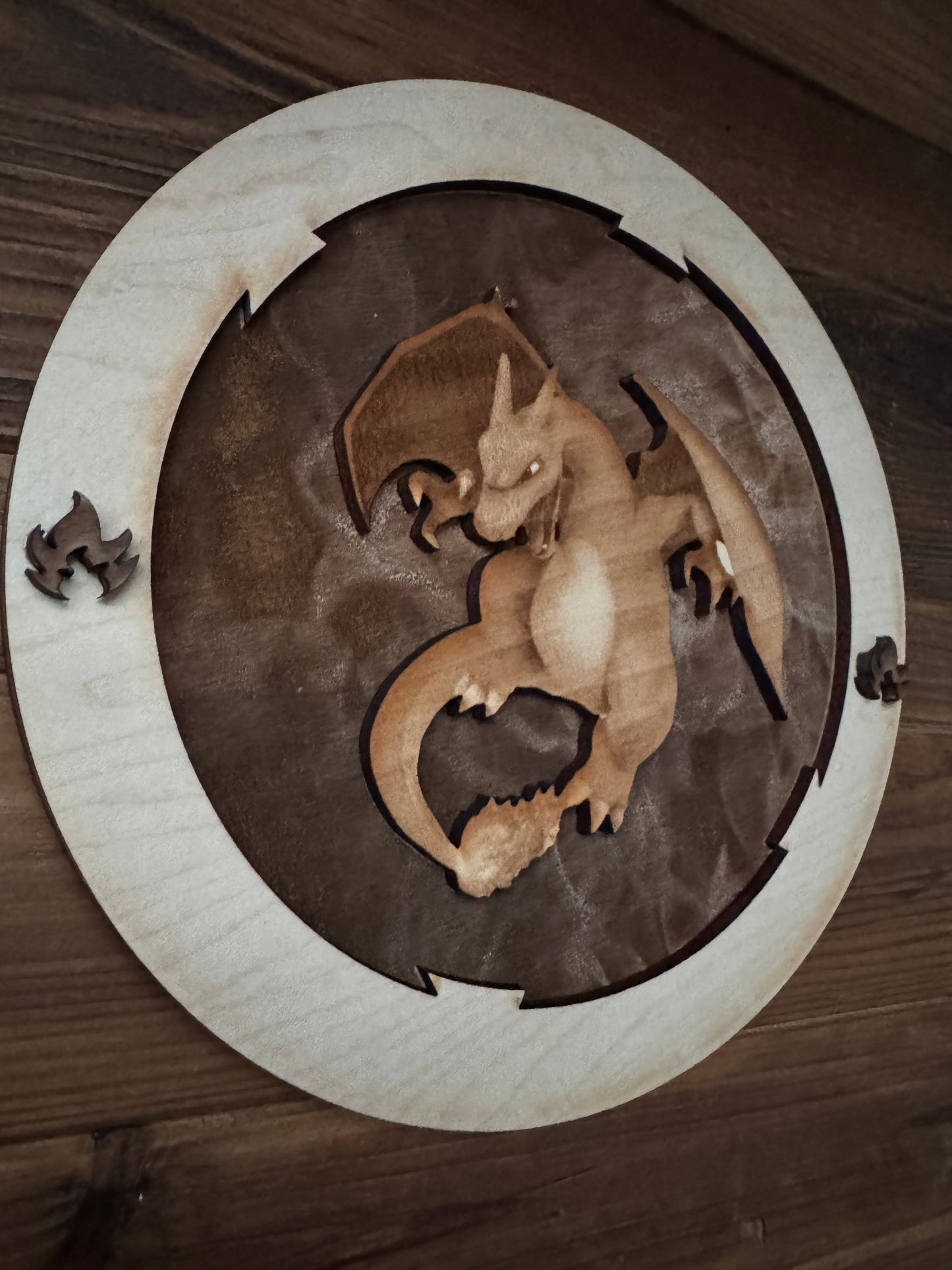 Charizard Wood Art